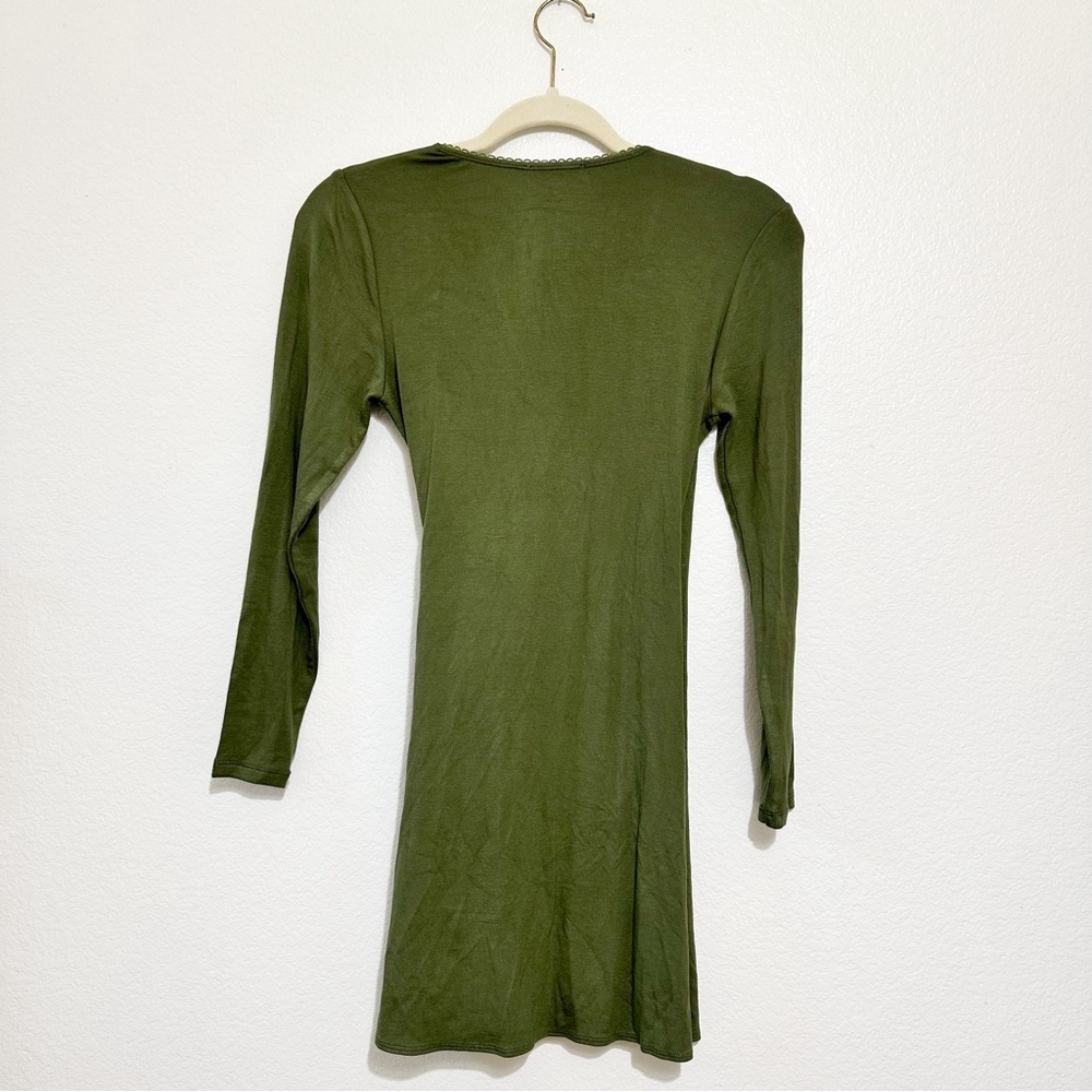 Privacy Please Green Mini Wrap Dress S - Picture 5 of 7